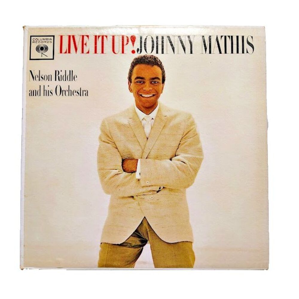 Johnny Mathis  Live It Up! Record Album CL 1711 Inner Plastic Sleeve Sealed 1961